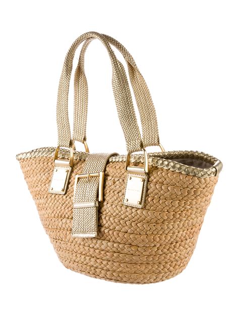 michael kors woven bag